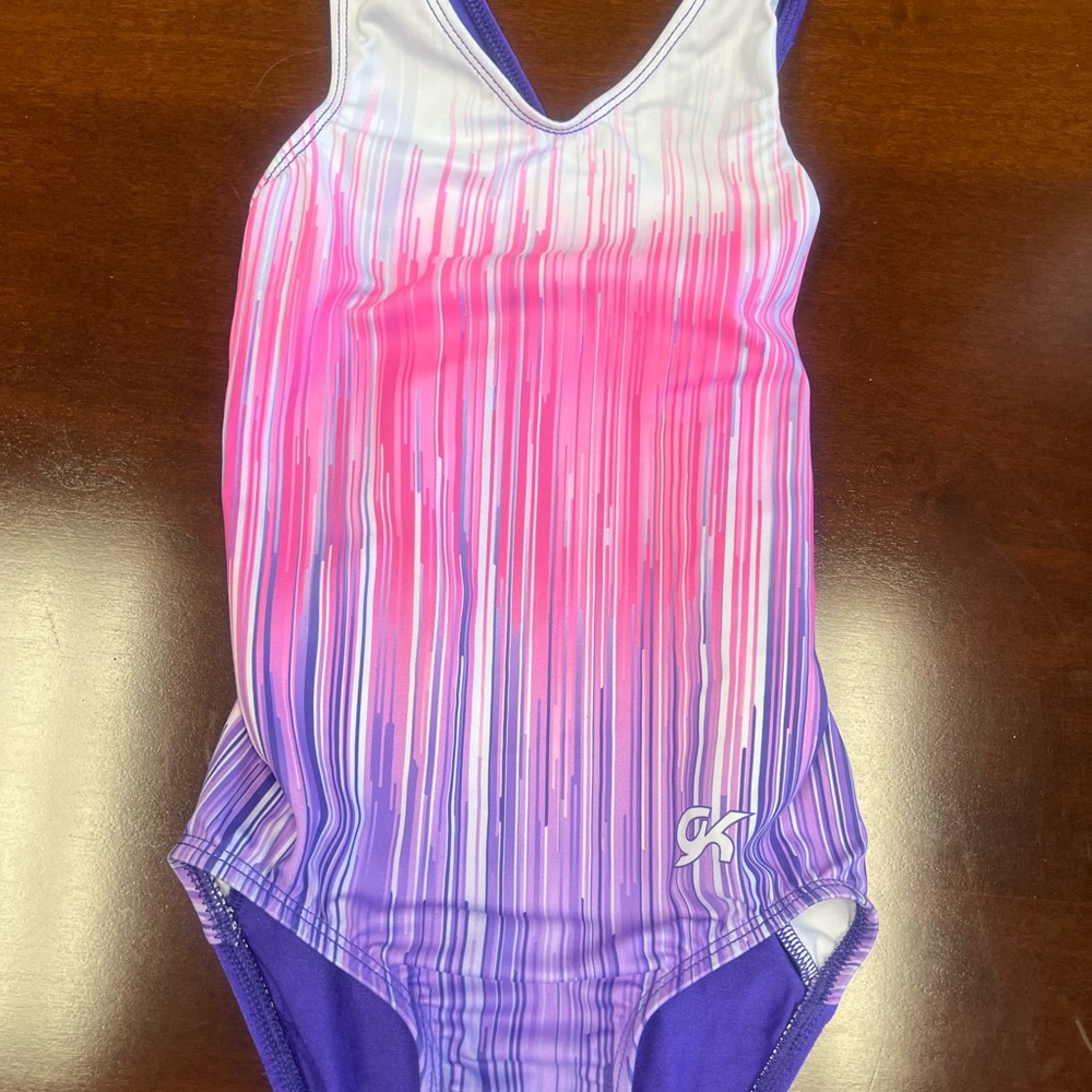 GK Purple, Pink and White Leotard